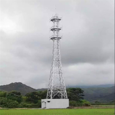 60m Telecom Steel Tower Self Supporting Lattice Structure