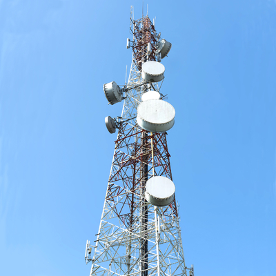 Galvanized Steel Lattice Masts And Towers For GSM 5G Telecom Stations