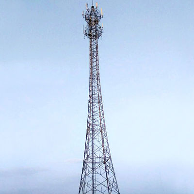 Galvanized Steel Lattice Masts And Towers For GSM 5G Telecom Stations