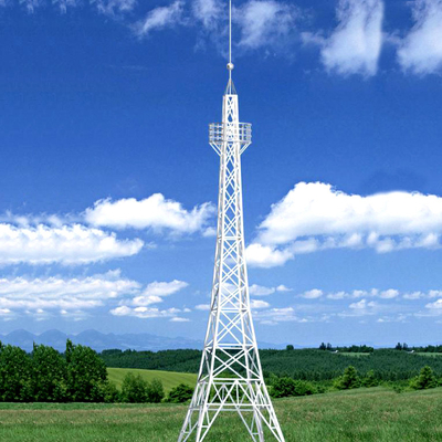 50m Tubular Steel Self Supporting Tower With Bolted Connection
